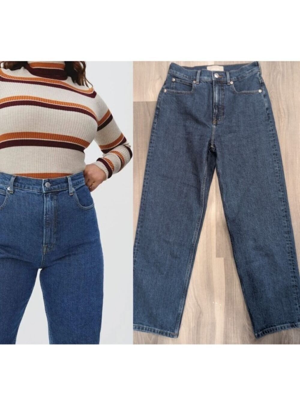 Everlane | The Way-High Straight Jean In Indigo Blue